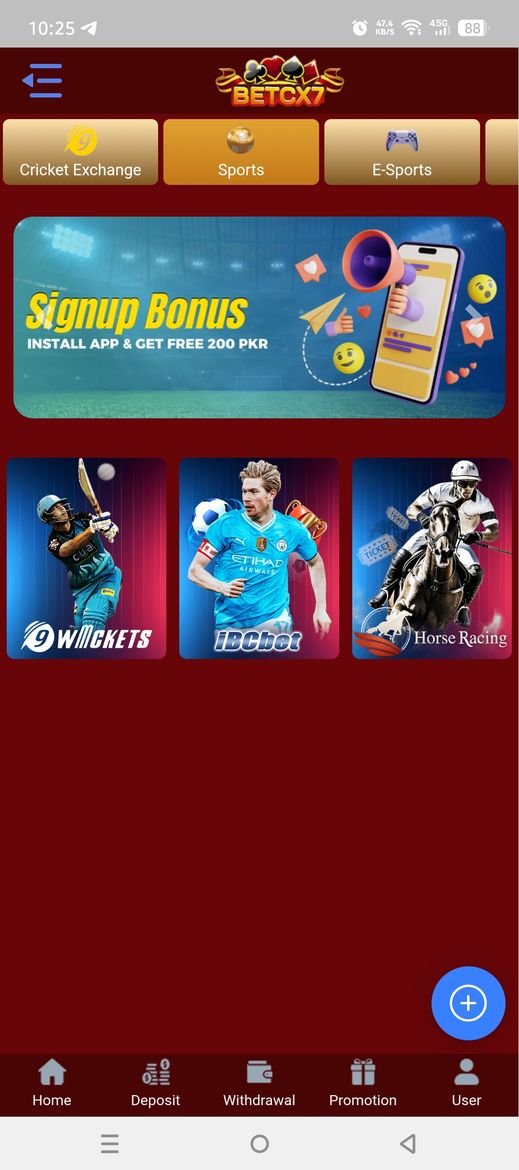 BetCX7 app screenshot 3