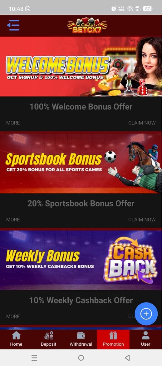 BetCX7 app screenshot 10