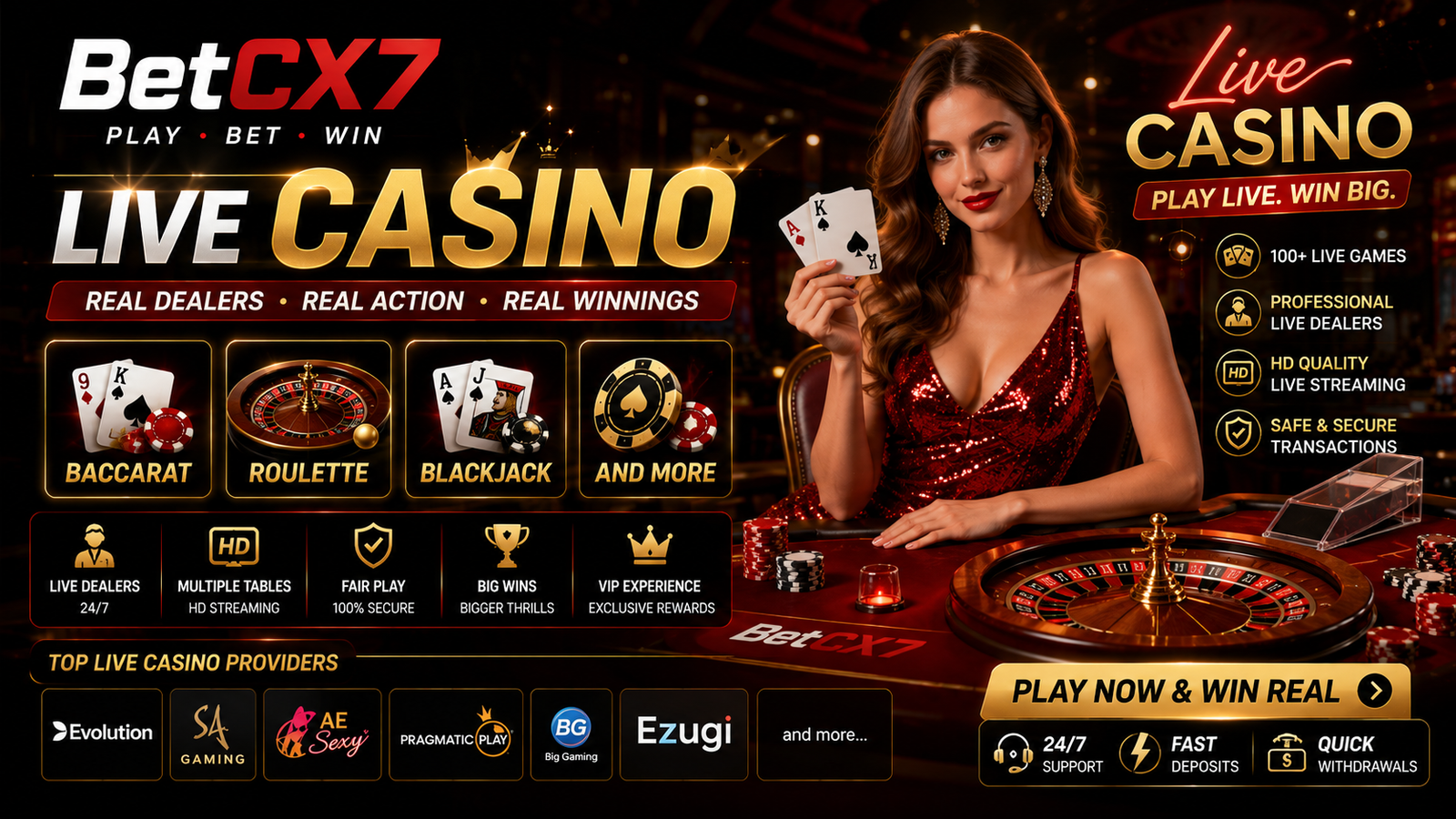 BetCX7 live casino